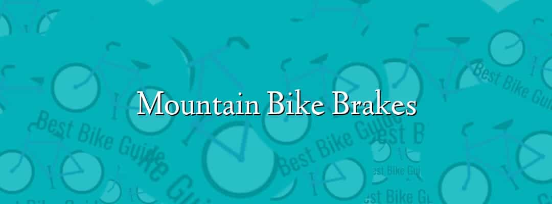 Mountain Bike Brakes